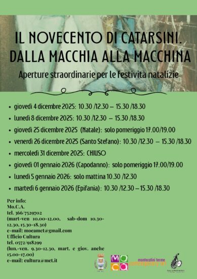 Aperture straordinarie MO.C.A